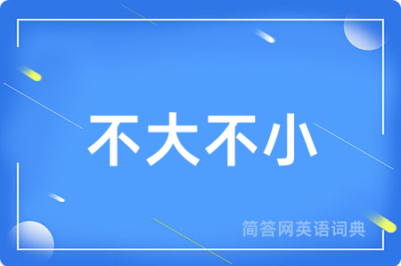 不大不小