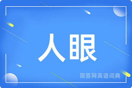 人眼用英语怎么说,人眼的英语翻译 人眼