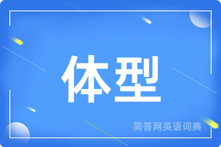 体型用英语怎么说,体型的英语翻译 体型