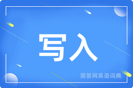 写入