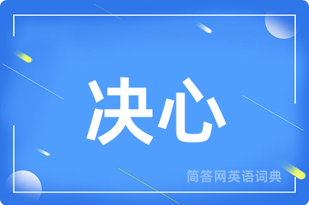 决心