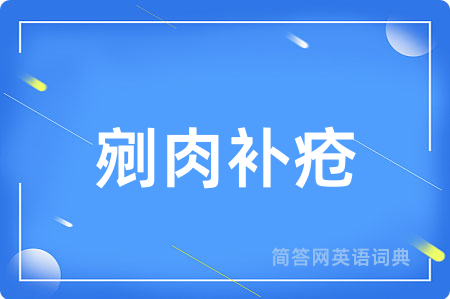 剜肉补疮