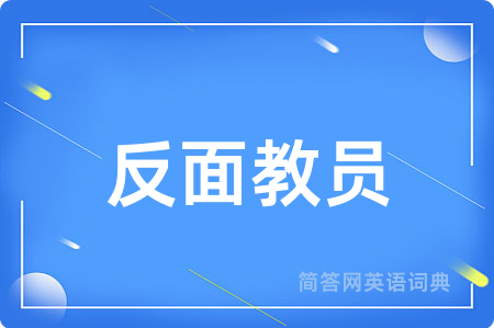 反面教员