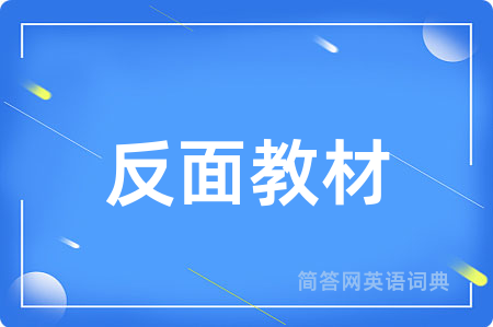 反面教材