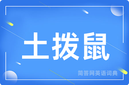土拨鼠