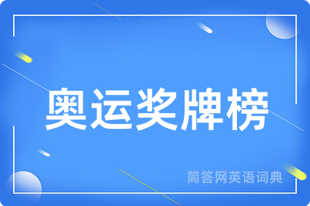 奥运奖牌榜