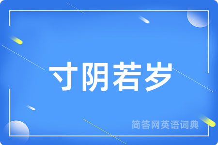寸阴若岁