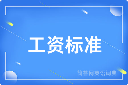 工资标准用英语怎么说,工资标准的英语翻译 工资标准