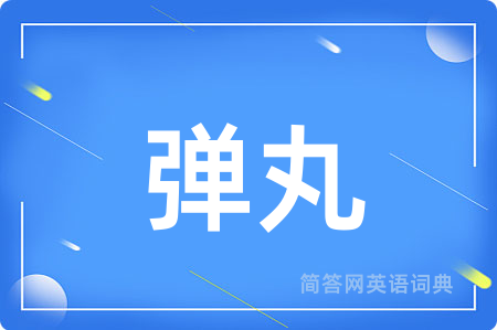 弹丸用英语怎么说,弹丸的英语翻译 弹丸