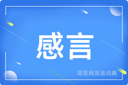 感言