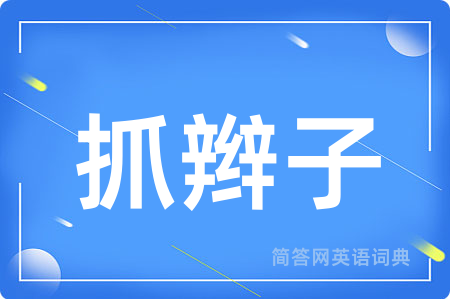 抓辫子用英语怎么说,抓辫子的英语翻译 抓辫子
