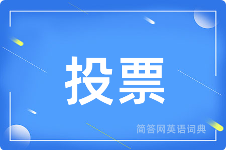 投票用英语怎么说,投票的英语翻译 投票