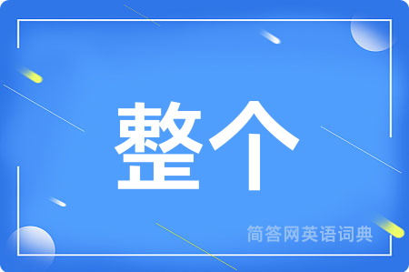 整个