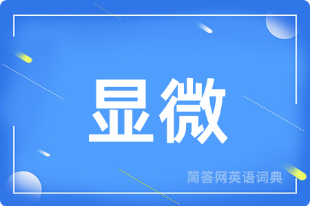显微用英语怎么说,显微的英语翻译 显微
