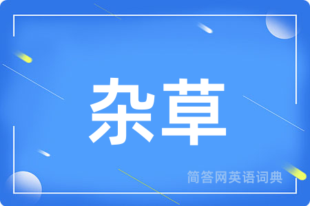 杂草用英语怎么说,杂草的英语翻译 杂草