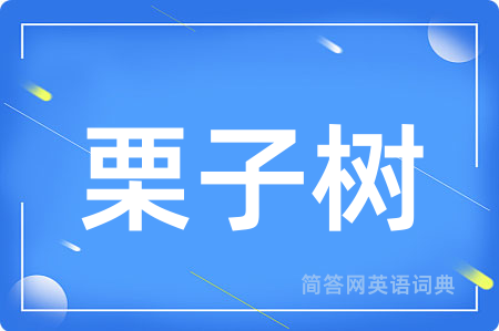 栗子树用英语怎么说,栗子树的英语翻译 栗子树