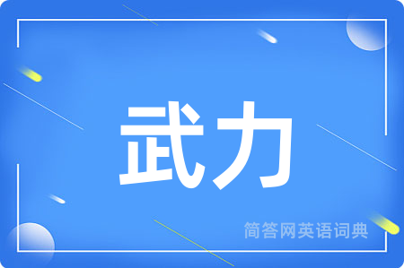 武力用英语怎么说,武力的英语翻译 武力