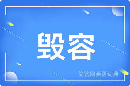 毁容
