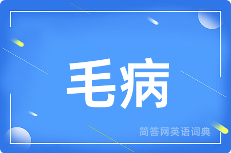 毛病