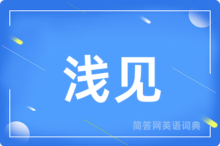 浅见用英语怎么说,浅见的英语翻译 浅见