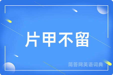 片甲不留
