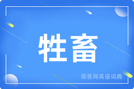牲畜用英语怎么说,牲畜的英语翻译 牲畜