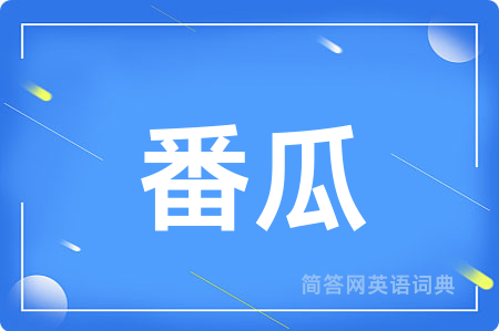 番瓜用英语怎么说,番瓜的英语翻译 番瓜
