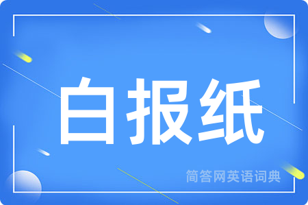 白报纸