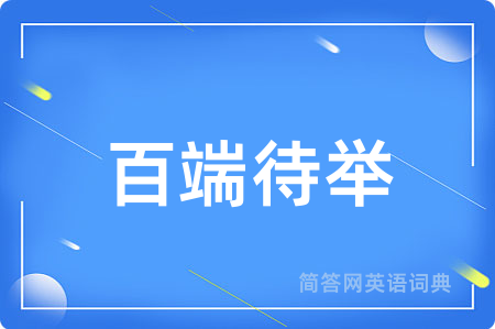 百端待举