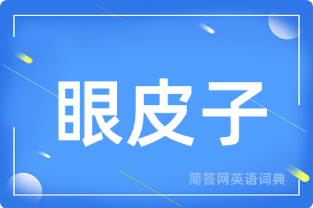 眼皮子用英语怎么说,眼皮子的英语翻译 眼皮子