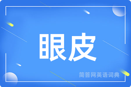 眼皮用英语怎么说,眼皮的英语翻译 眼皮
