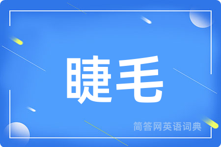 睫毛用英语怎么说,睫毛的英语翻译 睫毛