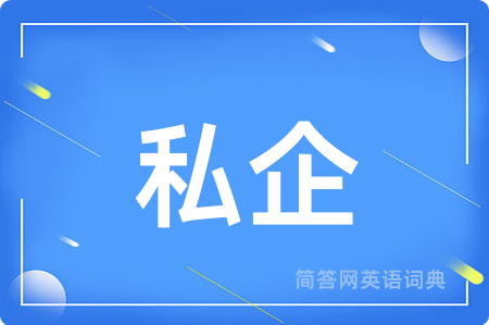 私企用英语怎么说,私企的英语翻译 私企