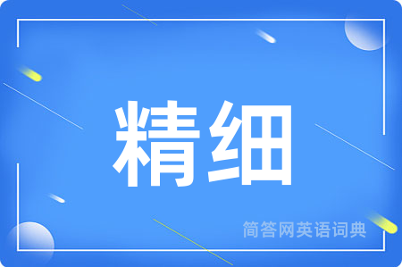 精细