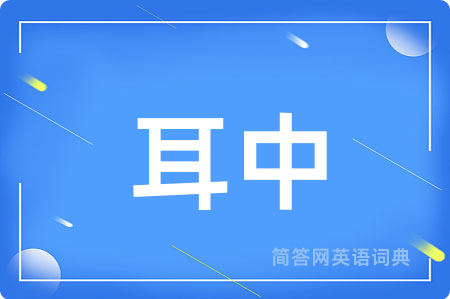 耳中用英语怎么说,耳中的英语翻译 耳中