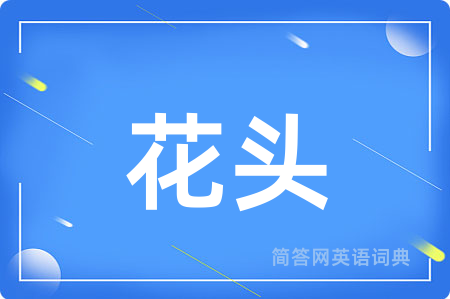 花头用英语怎么说,花头的英语翻译 花头