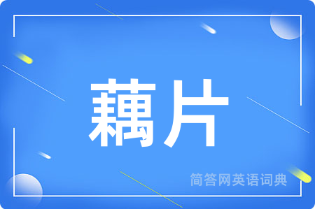 藕片用英语怎么说,藕片的英语翻译 藕片