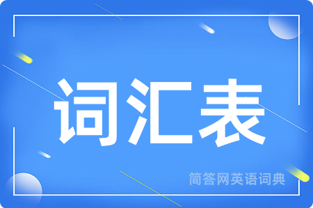 词汇表用英语怎么说,词汇表的英语翻译 词汇表