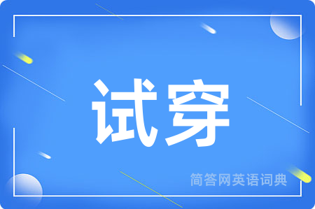 试穿用英语怎么说,试穿的英语翻译 试穿
