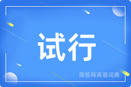 试行