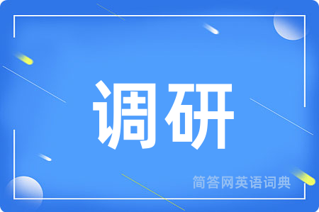 调研用英语怎么说,调研的英语翻译 调研