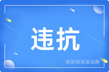 违抗用英语怎么说,违抗的英语翻译 违抗