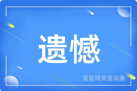 遗憾