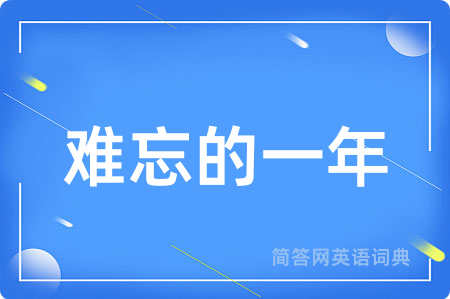 难忘的一年