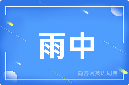 雨中