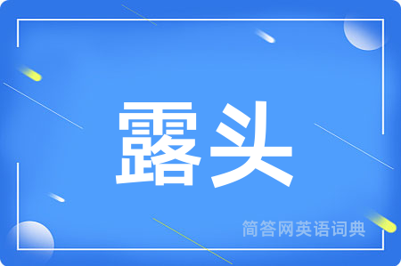 露头用英语怎么说,露头的英语翻译 露头