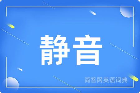 静音用英语怎么说,静音的英语翻译 静音