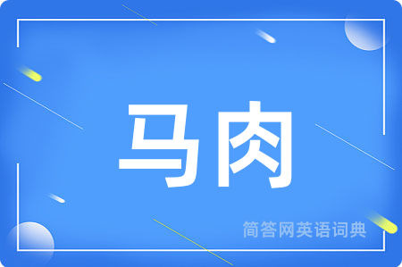 马肉用英语怎么说,马肉的英语翻译 马肉
