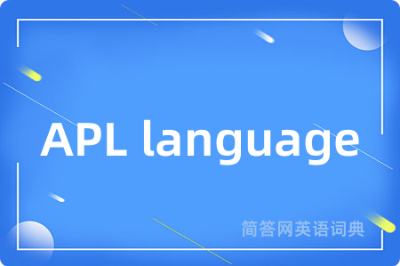 APL language