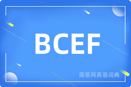 BCEF是什么意思,BCEF的中文翻译 BCEF
